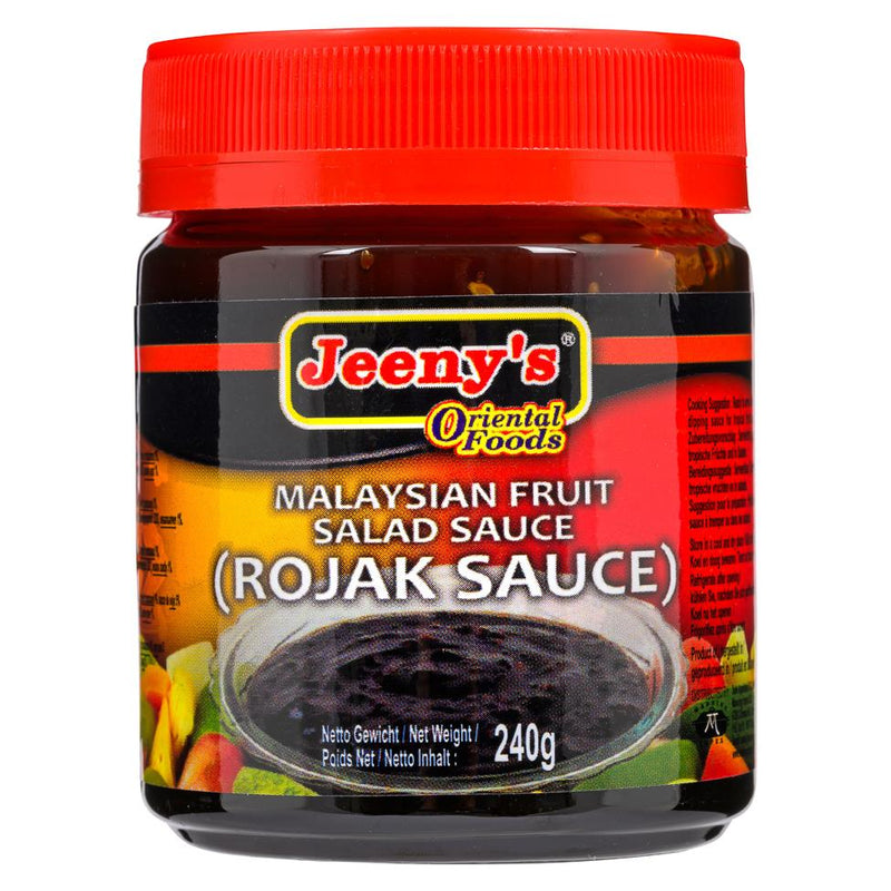 Jeeny's Rojak Sauce, Malaysian fruit salad dressing, imported from the UK