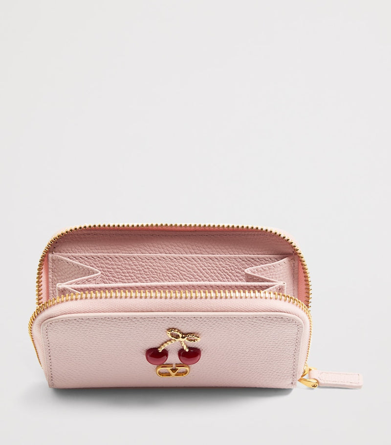 Valentino Garavani mini leather Cherryfic wallet - British product