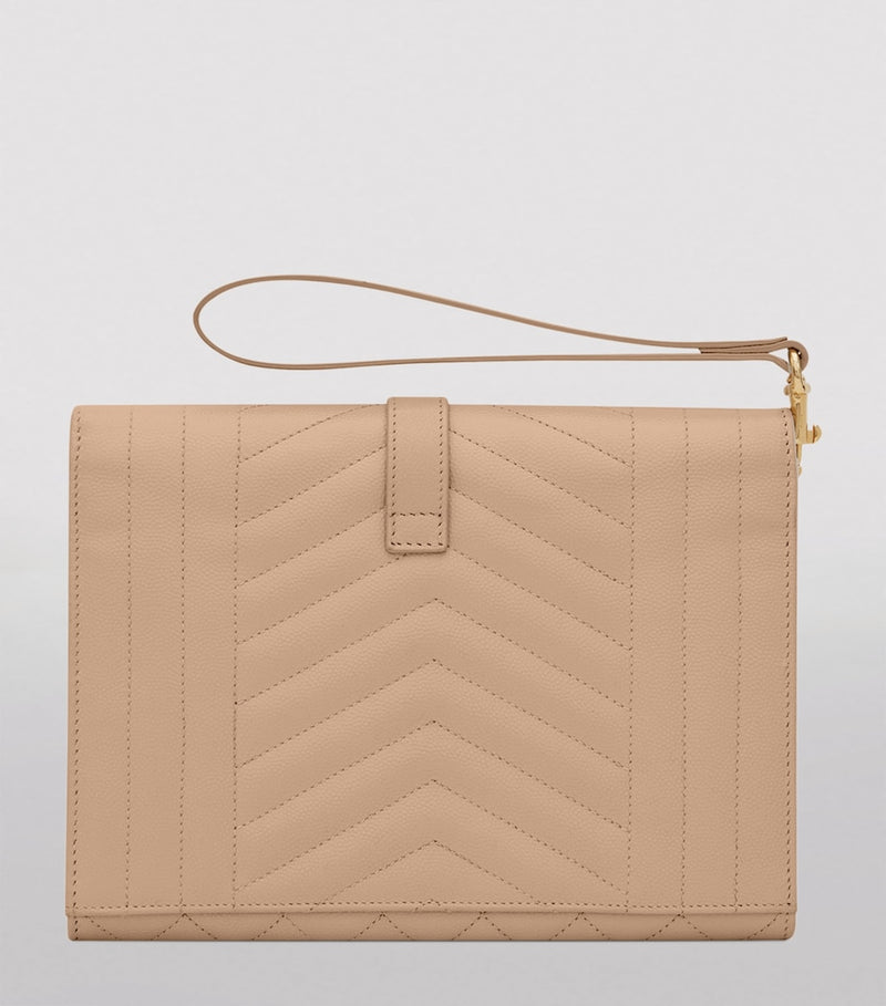 Saint Laurent quilted leather pouch (British brand)