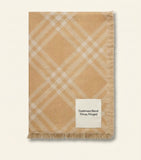Burberry wool-silk check scarf 200cm x 65cm (British brand)