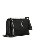 Saint Laurent croc-embossed medium shoulder bag - British product