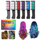 Livingandhome hair chalk comb 6 colours, UK version