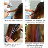 Livingandhome hair chalk comb 6 colours, UK version