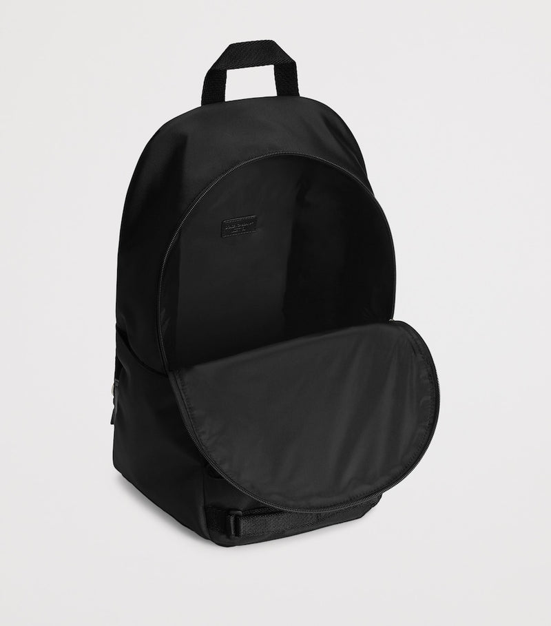 Dolce&Gabbana Kids mesh logo backpack in blue and black, UK version
