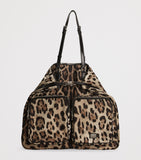 Dolce&Gabbana leopard-print crossbody bag in nylon and leather - British product