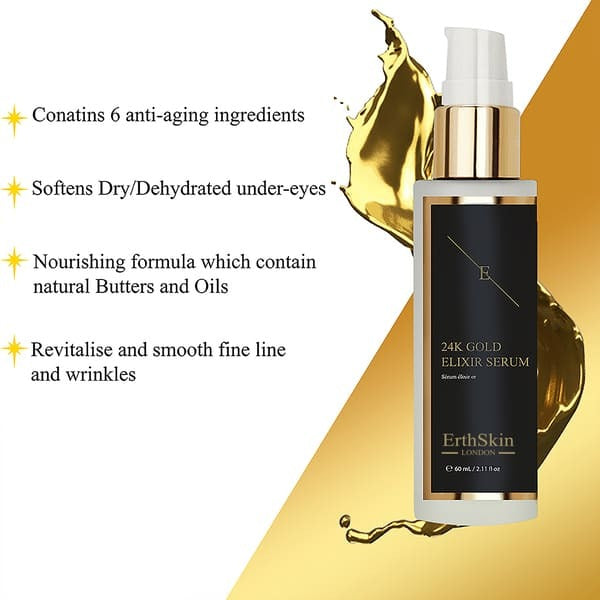 ErthSkin London Anti-Wrinkle Serum 24k Gold 60ml - British product