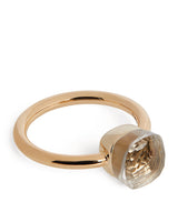 Harrods Pomellato Mixed Gold and White Topaz Nudo Petit Ring- Buy online at McGrocer