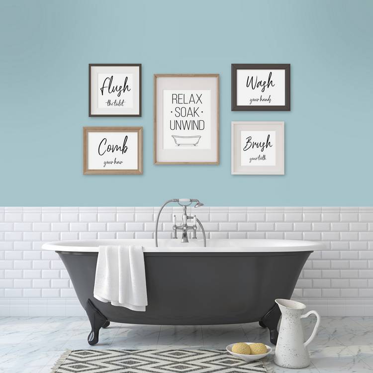 Johnstone's bathroom paint Blue Shore 2.5L, imported from the UK