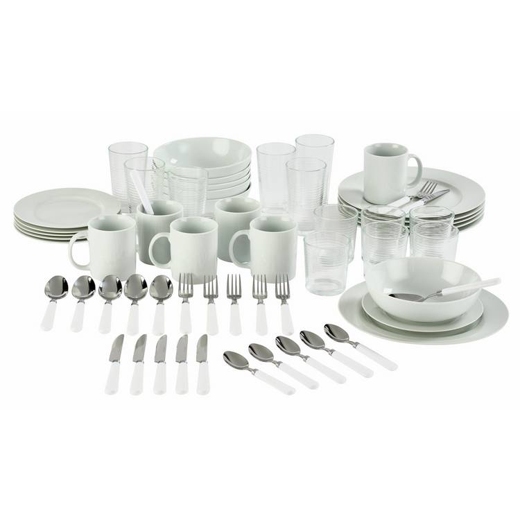 Argos Home 60 piece kitchen starter set for six - British product
