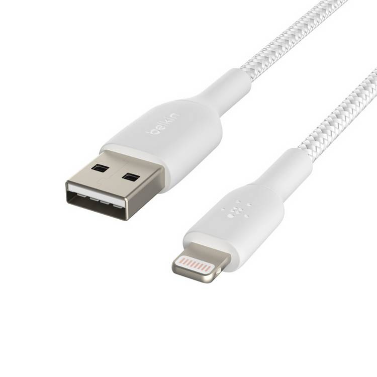 Belkin cable braided USB-A to Lightning 3m - British product