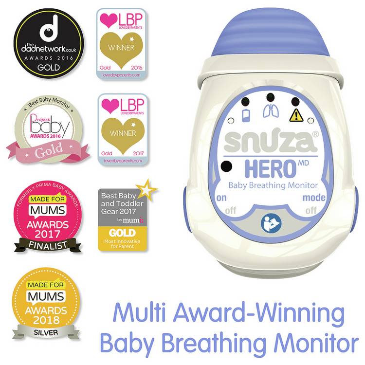 Snuza HeroMD mobile baby breathing monitor, UK version