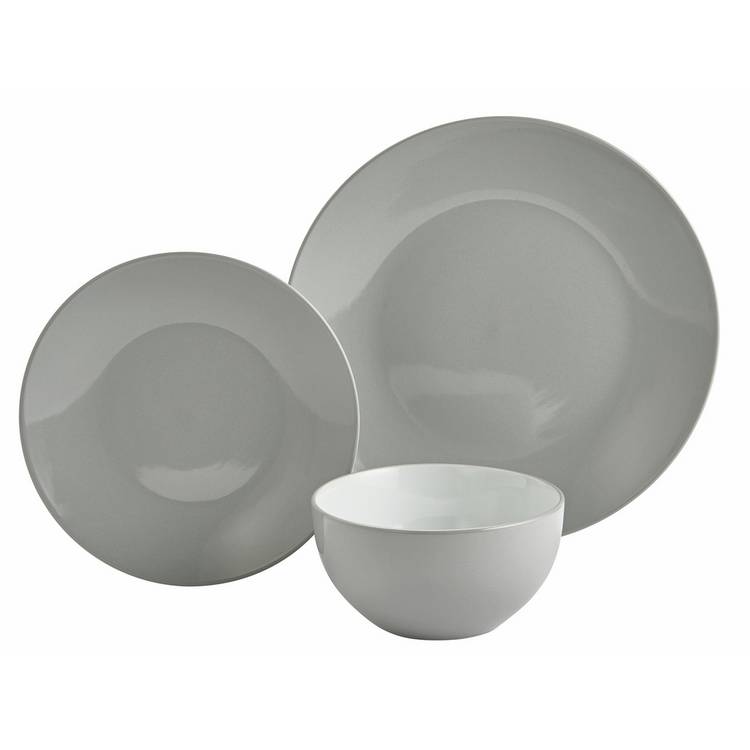 Argos Home stoneware dinner set grey, imported from the UK