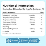 WeightWorld Magnesium Complex 180 capsules, imported from the UK