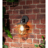 Argos Home Indira grey outdoor cage wall lantern, UK version