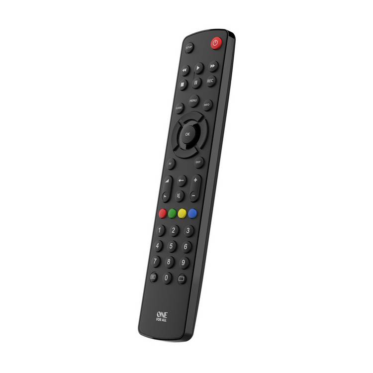 One For All Contour universal TV remote control, UK version