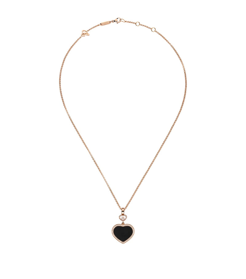 Chopard Happy Hearts rose gold pendant with diamond, imported from the UK