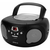 Argos Groov-e Boombox CD Player with Radio - Black Portable CD Boombox- Buy online at McGrocer