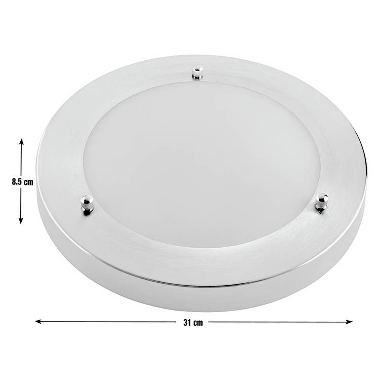 Argos Home chrome flush ceiling light, UK version