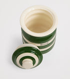 Harrods Cornish stripe storage jar H12.5cm (British brand)