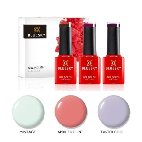 Bluesky Mini Trio Set Gel Polish Easter Chic 3x 5ml - British product