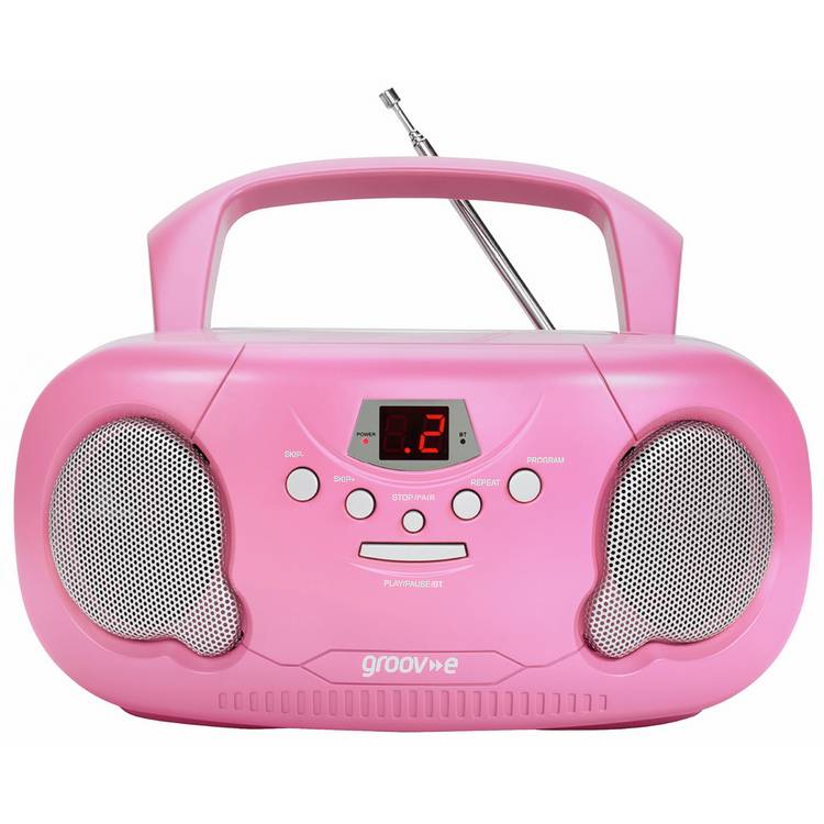 Groov-e pink CD boombox radio, UK version