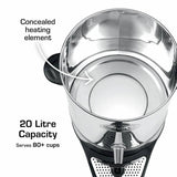 Swan 20L stainless steel urn, UK version