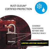 Master Lock weatherproof laminated steel padlock, UK version