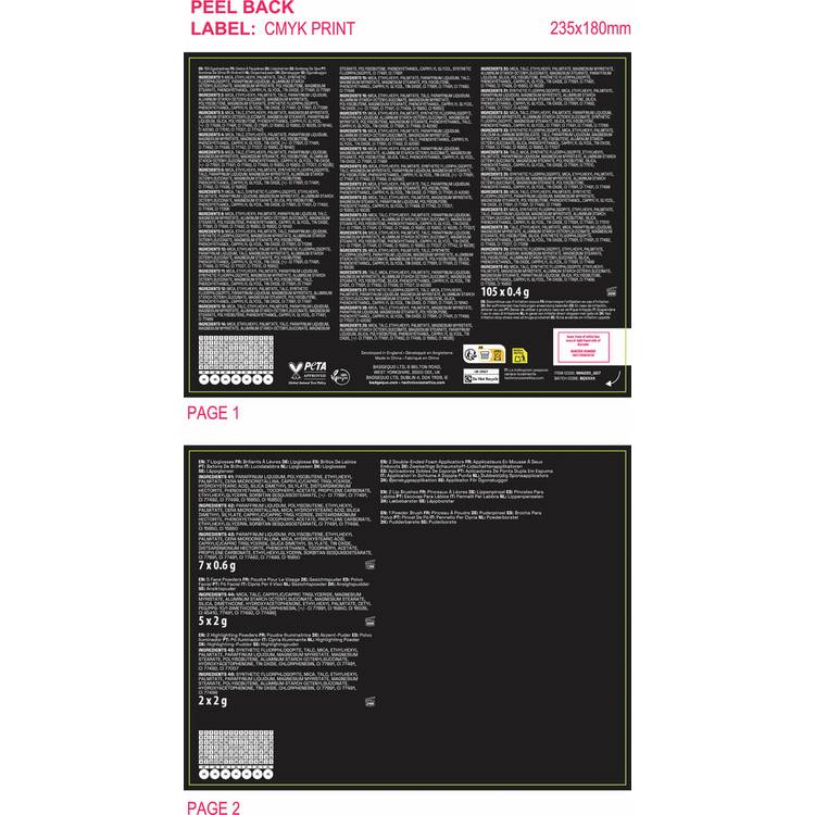 Technic WOW Factor makeup palette 467g, imported from the UK