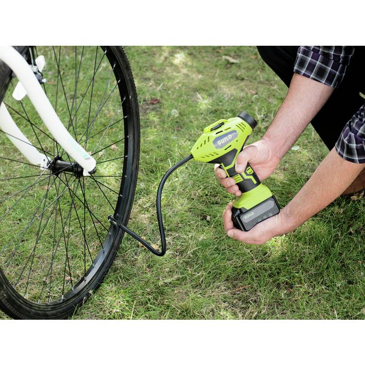 Guild cordless tyre inflator 12V with accessories (British brand)