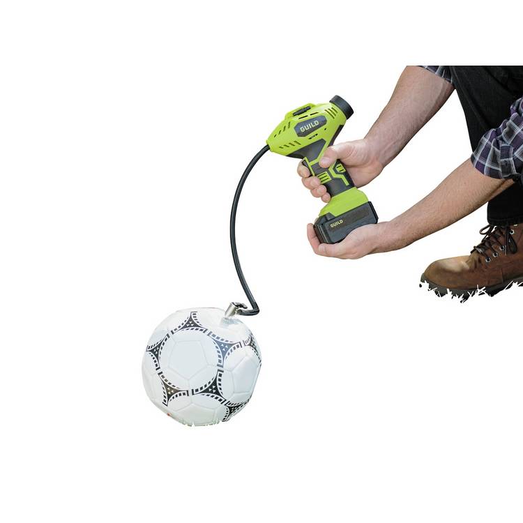 Guild cordless tyre inflator 12V with accessories (British brand)