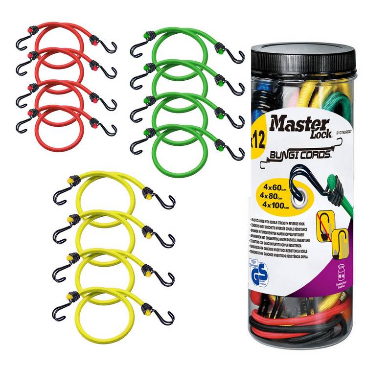 Master Lock bungee cord set 12 piece - British product