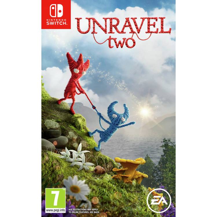 Unravel Two Nintendo Switch game card, imported from the UK