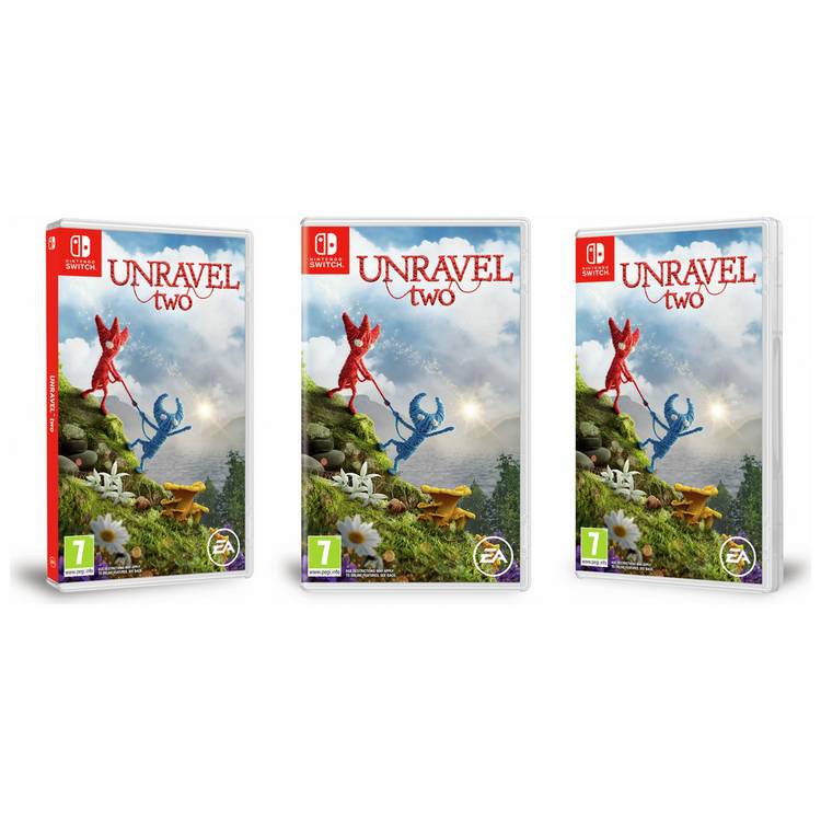 Unravel Two Nintendo Switch game card, imported from the UK