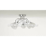 Argos Home Curico 5 light ceiling light chrome glass - British product