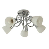 Argos Home Curico 5 light ceiling light chrome glass - British product