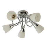 Argos Home Curico 5 light ceiling light chrome glass - British product