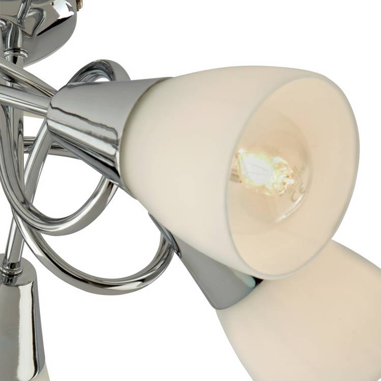 Argos Home Curico 5 light ceiling light chrome glass - British product
