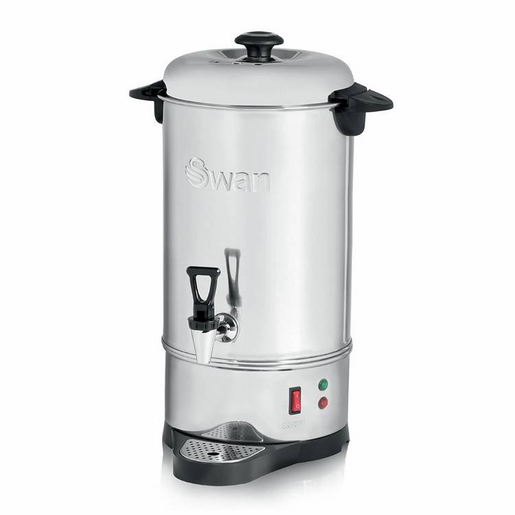 Swan hot water urn stainless steel 10L, imported from the UK