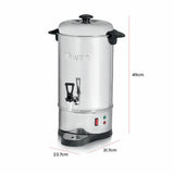 Swan hot water urn stainless steel 10L, imported from the UK