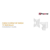 ProperAV PB150 tilt and swivel TV wall bracket - British product