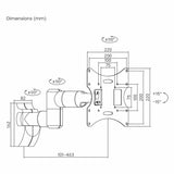 ProperAV PB150 tilt and swivel TV wall bracket - British product