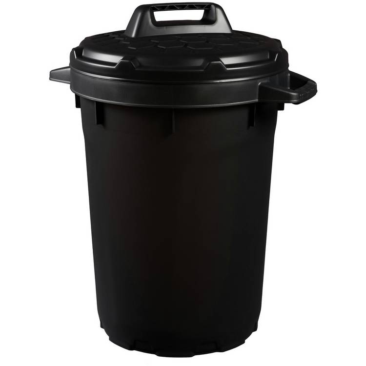 Strata 90L heavy duty garden bin black - British product