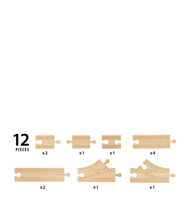 BRIO Strarter Track Pack wooden train tracks - British product