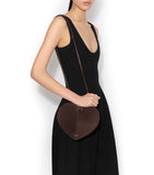 Alaïa Le Coeur shoulder bag in suede and goatskin, UK version