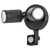 Luceco twin black PIR LED spotlights - British product