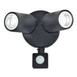 Luceco twin black PIR LED spotlights - British product