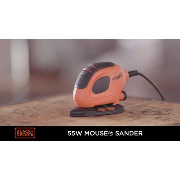 Black+Decker Mouse Sander 55W detail sander, imported from the UK
