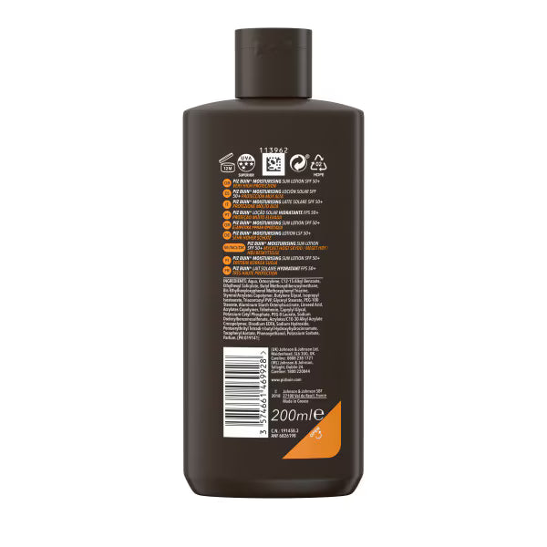 Piz Buin moisturising sun lotion SPF50+, imported from the UK
