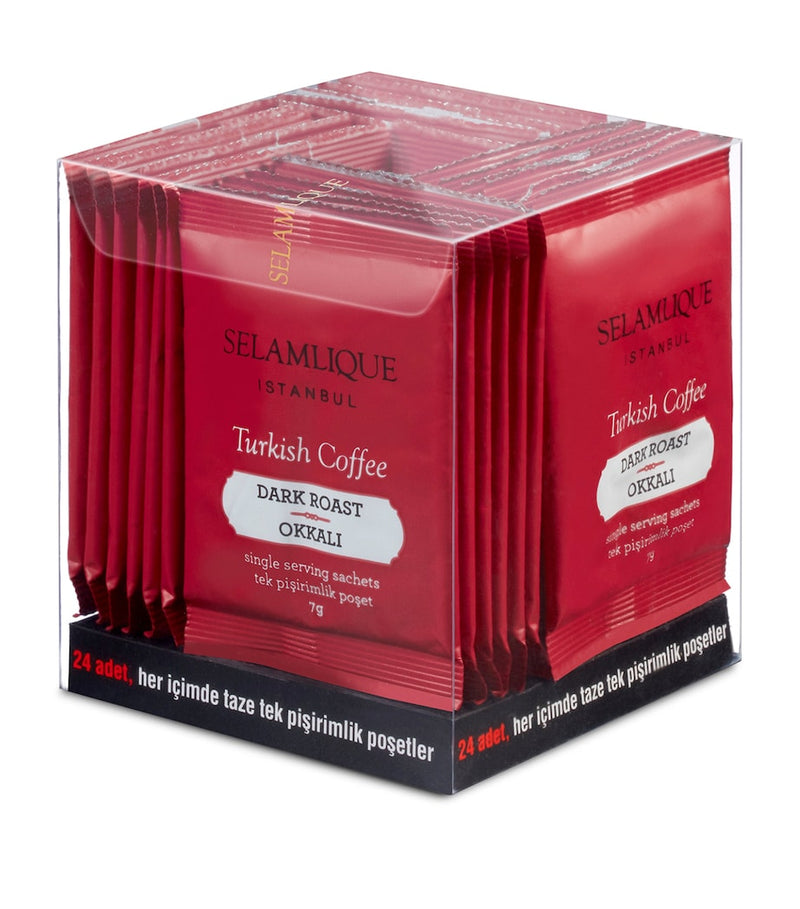 Dark Roast Turkish Coffee Bags, 24 Count