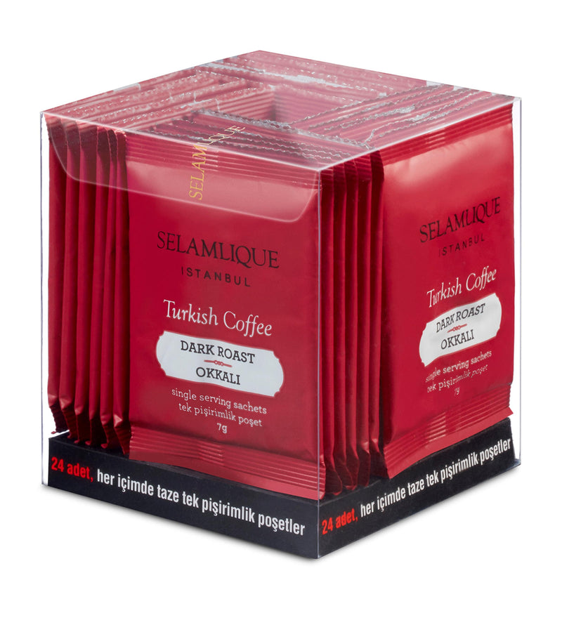 Dark Roast Turkish Coffee Bags, 24 Count
